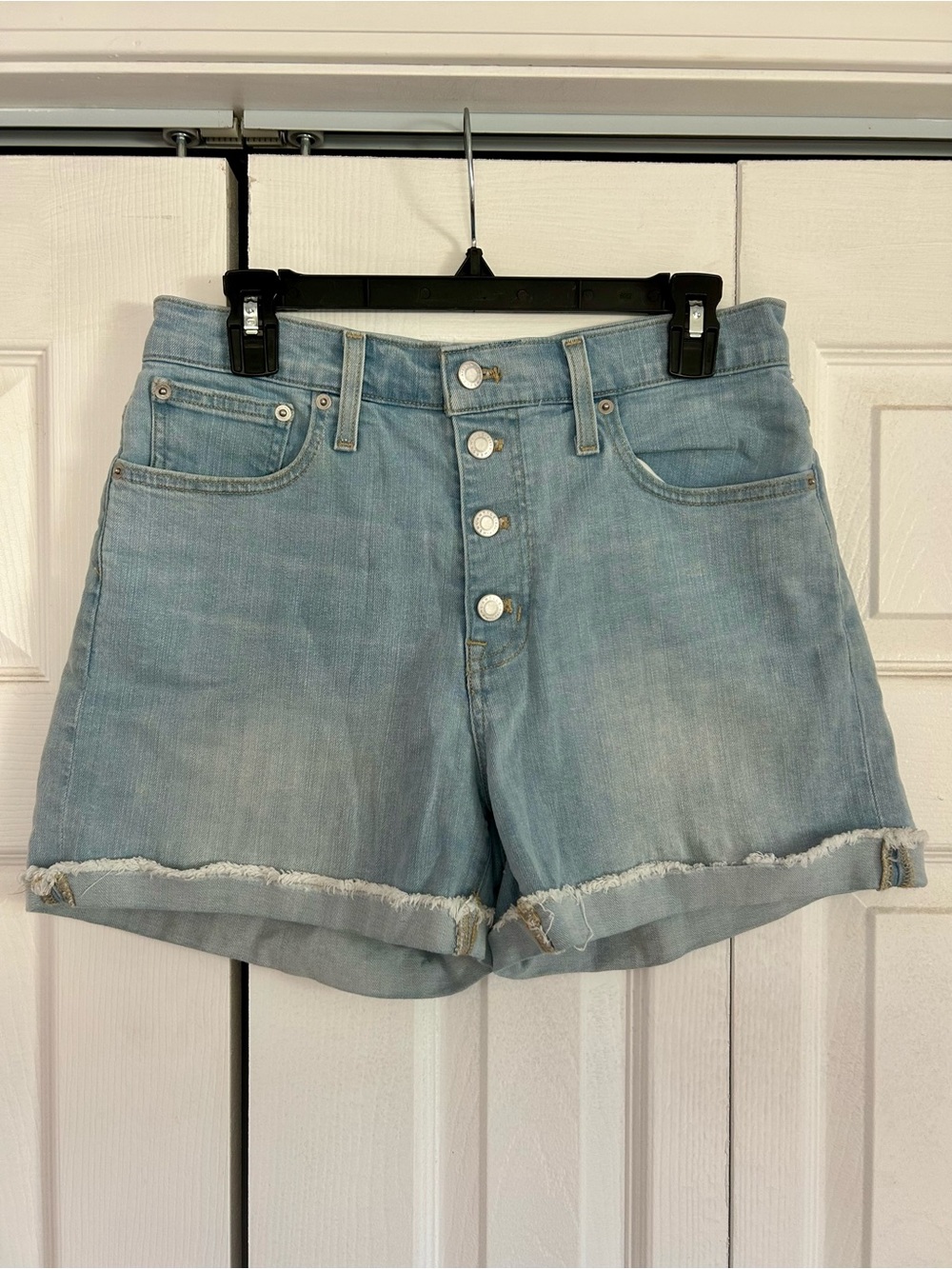 J. Crew Mercantile Light Wash Button-Fly Denim Shorts